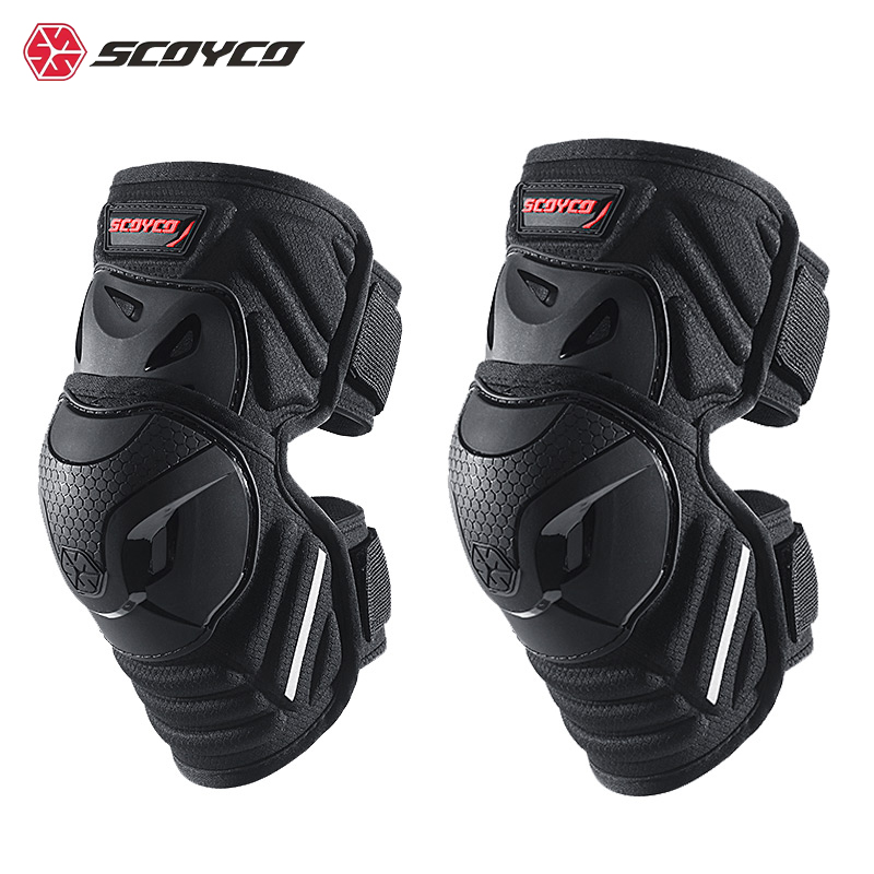 Mountain Biking Knee And Elbow Pads - SCOYCO Motorcycle Knee Pads Adjustable TPR