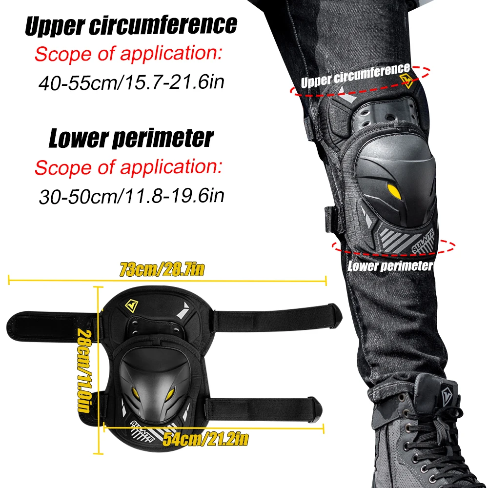 GOMOREON 1Pair Motorcycle Elec - Mountain Biking Knee And Elbow Pads recension och pris