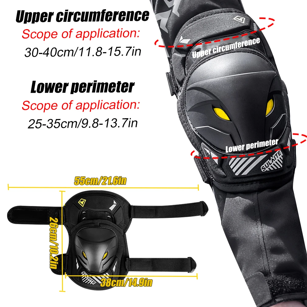GOMOREON 1Pair Motorcycle Elec - Mountain Biking Knee And Elbow Pads recension och pris