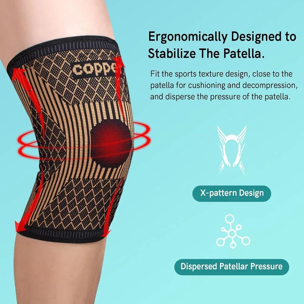 Copper Knee Brace for Arthriti - Mountain Biking Knee Pads recension och pris