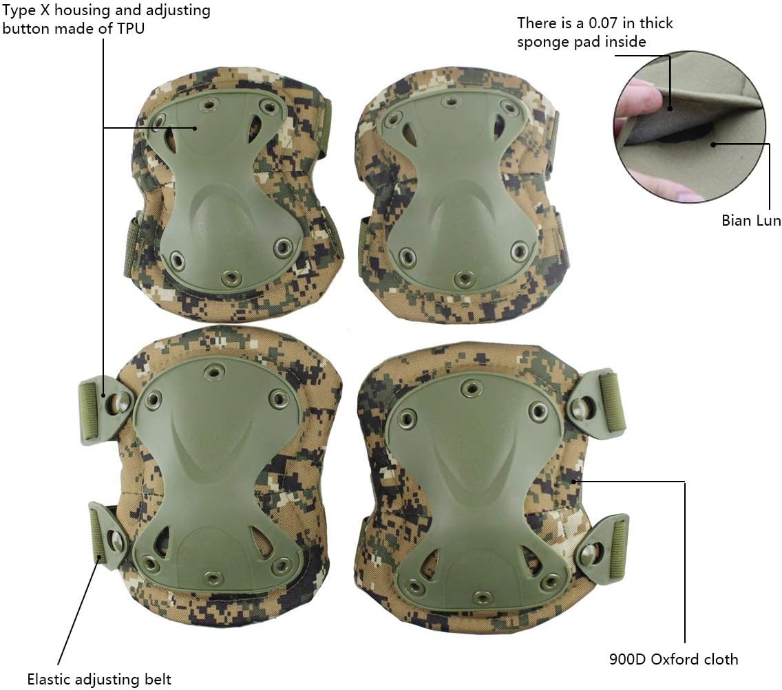 SSUNTAK Camo Tactical Knee Elb - Mountain Biking Knee Pads recension och pris